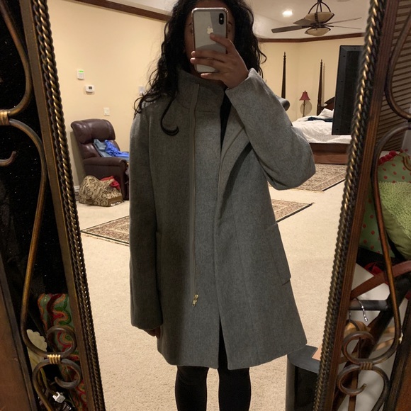 J Crew City Coat Heather Graphite - Picture 5 of 8